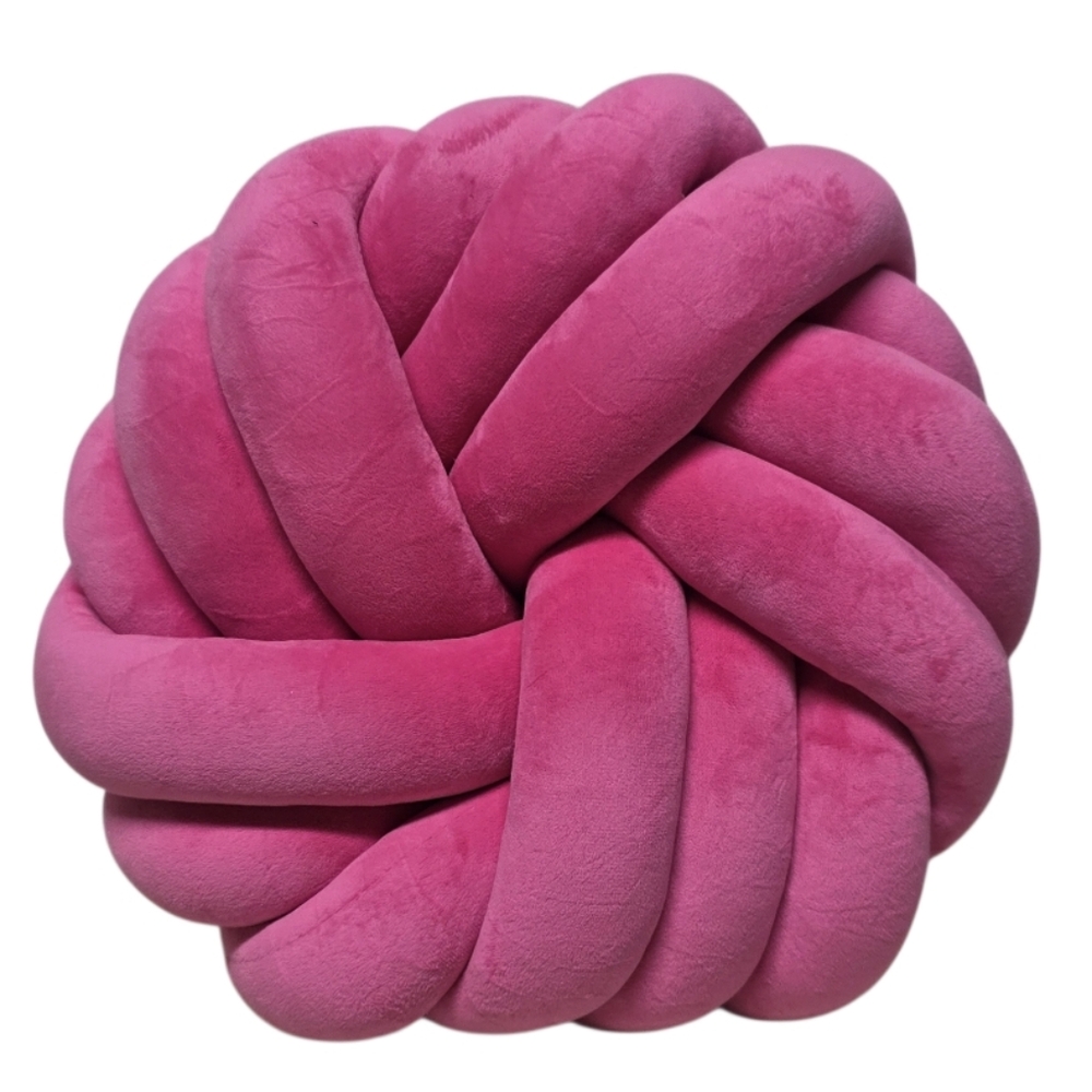 Pink Bubble Gum Knot Decorative Throw Tubular Pillow, Barbie